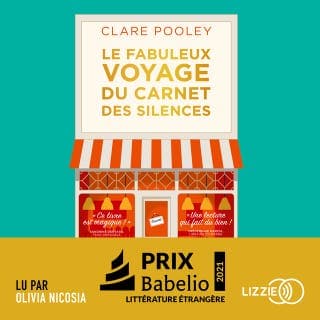 Le fabuleux voyage du carnet des silences de Clare Pooley, couverture du livre audio