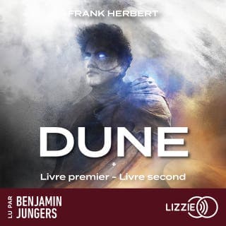 Dune* - Livre premier et livre second de Frank Herbert, couverture du livre audio