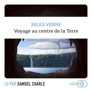 Voyage au centre de la Terre de Jules Verne, couverture du livre audio