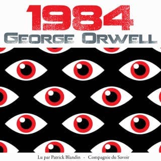 1984 de George Orwell, couverture du livre audio