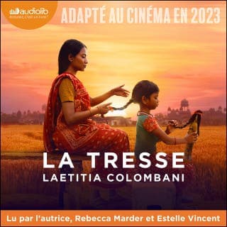 La Tresse de Laetitia Colombani, couverture du livre audio
