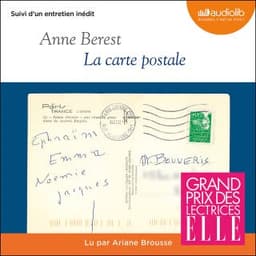 La Carte postale d’Anne Berest, couverture du livre audio