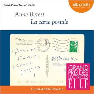 La Carte postale d’Anne Berest, couverture du livre audio