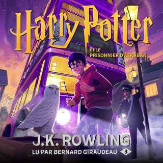 Harry Potter et le Prisonnier d'Azkaban de J.K. Rowling, couverture du livre audio