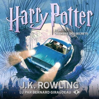 Harry Potter et la Chambre des Secrets de J.K. Rowling, couverture du livre audio