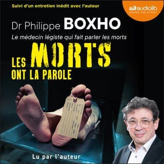 Les morts ont la parole de Philippe Boxho, couverture du livre audio