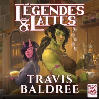 Légendes et lattes de Travis Baldree, couverture du livre audio