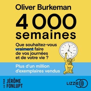 4000 semaines d’Oliver Burkeman, couverture du livre audio