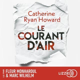 Le courant d'air de Catherine Ryan Howard, couverture du livre audio