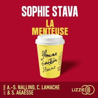 La Menteuse de Sophie Stava, couverture du livre audio