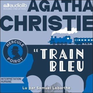Le Train bleu d’Agatha Christie, couverture du livre audio