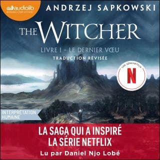 Le Dernier voeu d’Andrzej Sapkowski, couverture du livre audio
