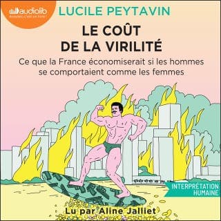 Le Coût de la virilité de Lucile Peytavin, couverture du livre audio