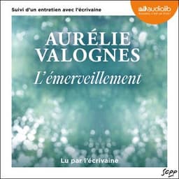 L'Émerveillement d’Aurélie Valognes, couverture du livre audio