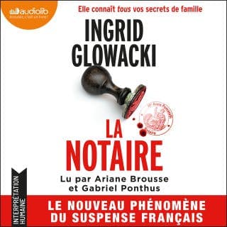 La Notaire d’Ingrid Glowacki, couverture du livre audio