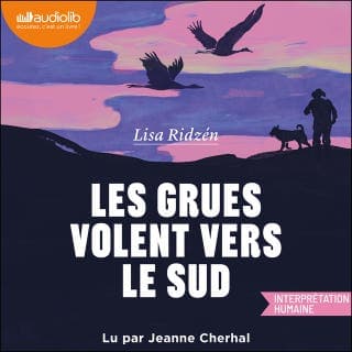 Les grues volent vers le sud de Lisa Ridzén, couverture du livre audio