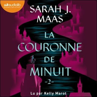 La Couronne de minuit de Sarah J. Maas, couverture du livre audio