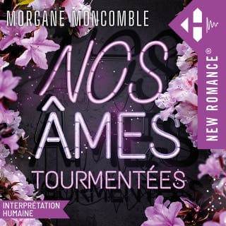 Nos âmes tourmentées de Morgane Moncomble, couverture du livre audio