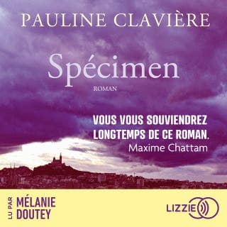 Spécimen de Pauline Clavière, couverture du livre audio