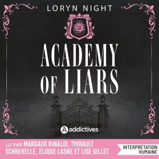 Academy of Liars de Loryn Night, couverture du livre audio