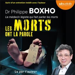 Les morts ont la parole de Philippe Boxho, couverture du livre audio
